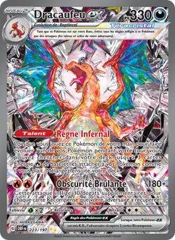Carte Pokémon Dracaufeu-ex, Illustration spéciale rare, extension Flammes Obsidiennes